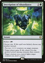 Magic the Gathering Card - Inscription of Abundance - MTG Circle