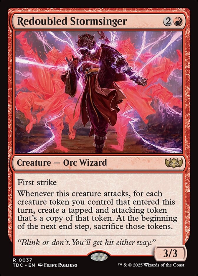 Magic the Gathering Card - Redoubled Stormsinger - MTG Circle