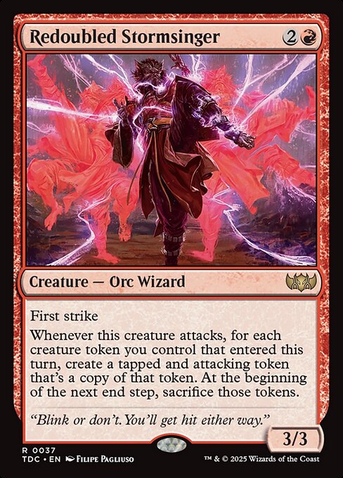Magic the Gathering Card - Redoubled Stormsinger - MTG Circle