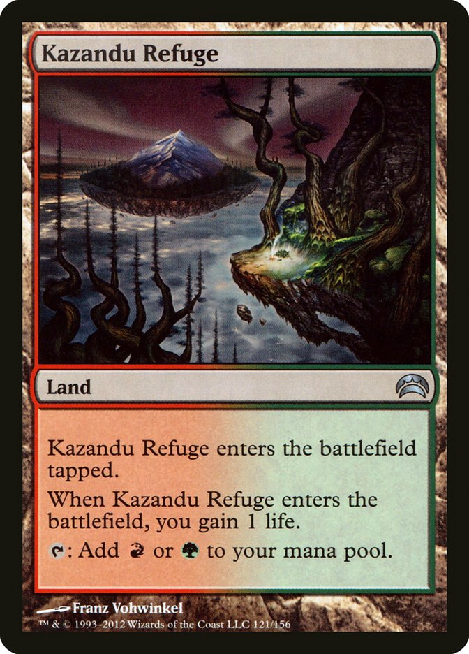 Magic the Gathering Card - Kazandu Refuge - MTG Circle