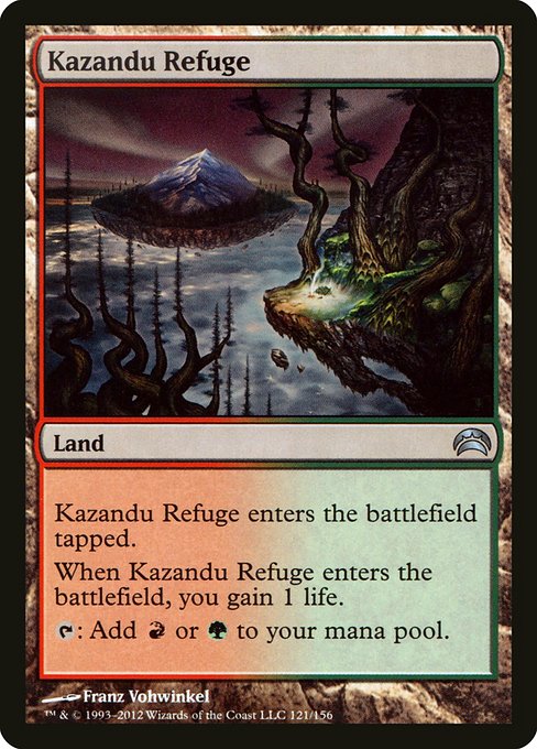 Magic the Gathering Card - Kazandu Refuge - MTG Circle