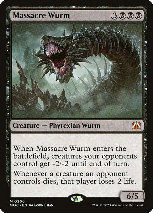 Magic the Gathering Card - Massacre Wurm - MTG Circle