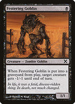 Magic the Gathering Card - Festering Goblin - MTG Circle