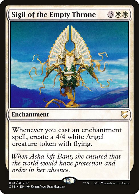 Magic the Gathering Card - Sigil of the Empty Throne - MTG Circle