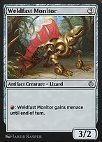 Magic the Gathering Card - Weldfast Monitor - MTG Circle