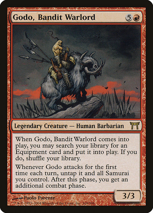 Magic the Gathering Card - Godo, Bandit Warlord - MTG Circle