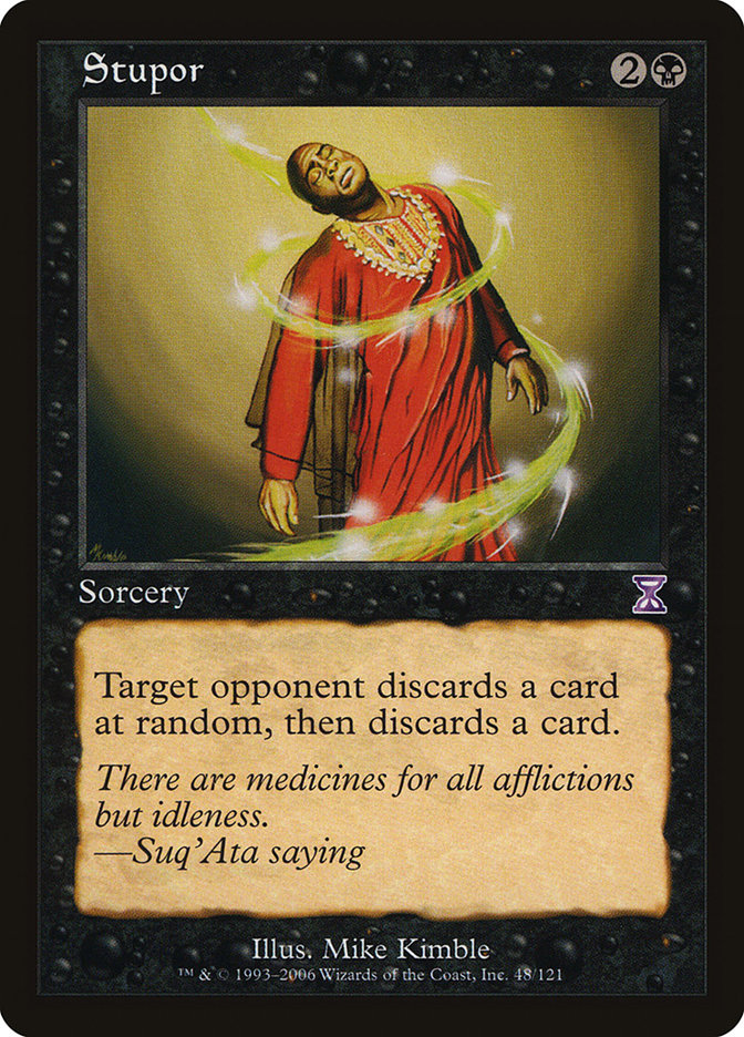 Magic the Gathering Card - Stupor - MTG Circle