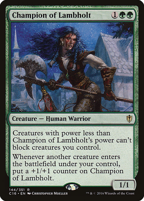 Magic the Gathering Card - Champion of Lambholt - MTG Circle