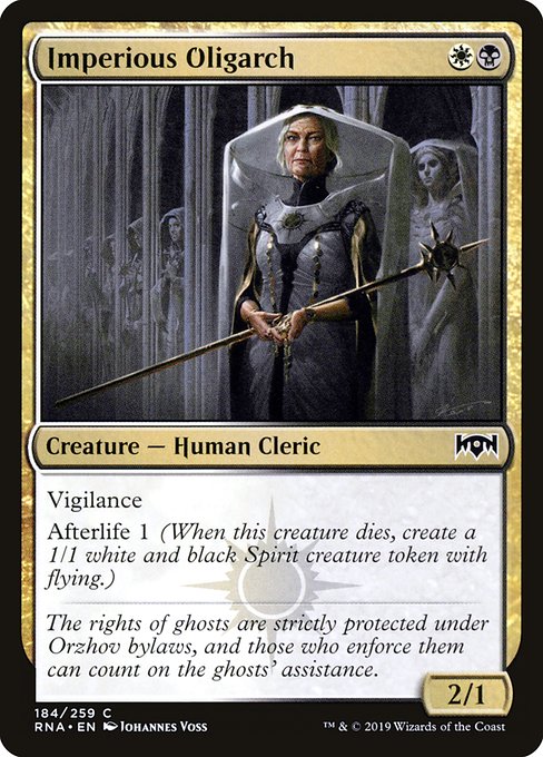 Magic the Gathering Card - Imperious Oligarch - MTG Circle