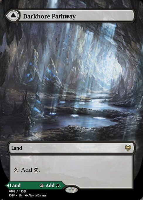 Magic the Gathering Card - Darkbore Pathway - MTG Circle
