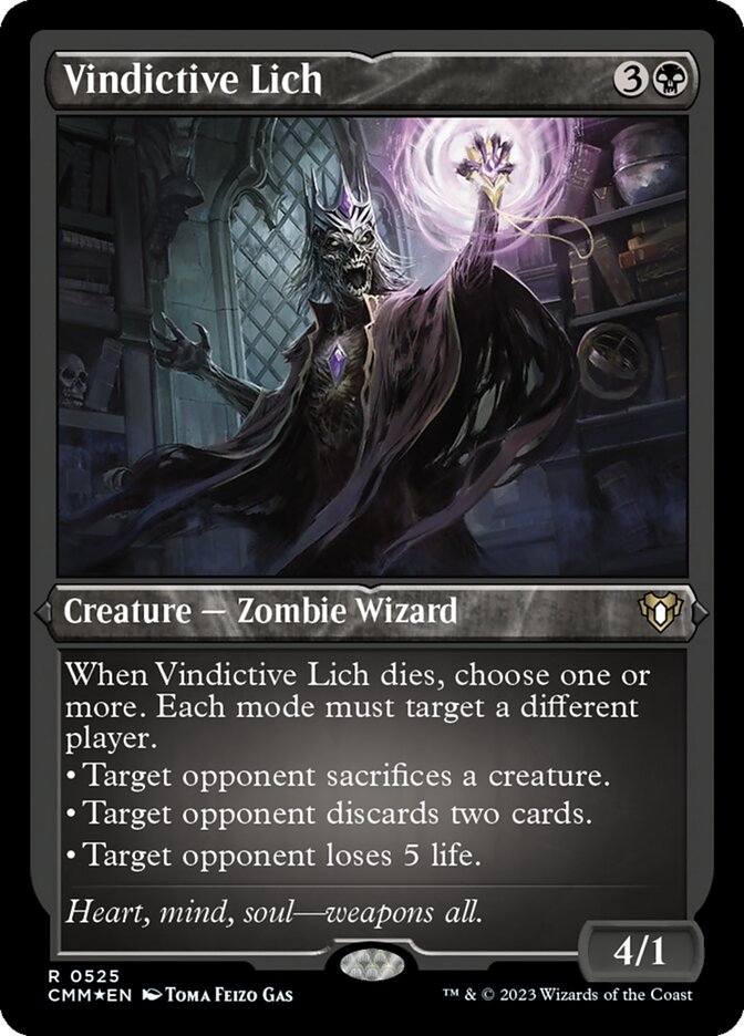 Magic the Gathering Card - Vindictive Lich - MTG Circle