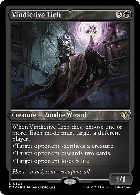 Magic the Gathering Card - Vindictive Lich - MTG Circle