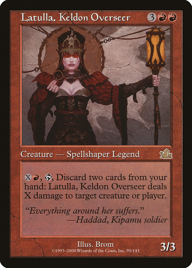 Magic the Gathering Card - Latulla, Keldon Overseer - MTG Circle