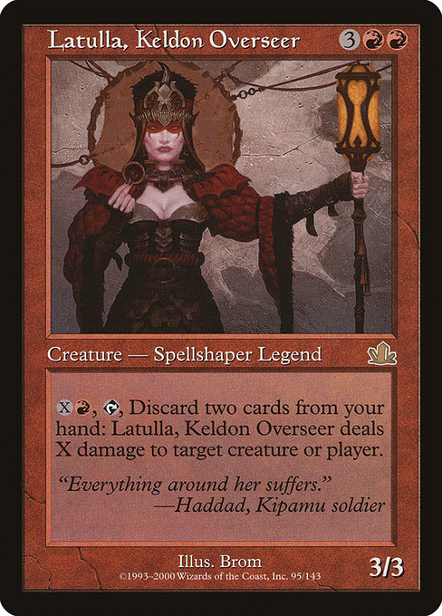 Magic the Gathering Card - Latulla, Keldon Overseer - MTG Circle