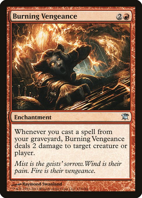 Magic the Gathering Card - Burning Vengeance - MTG Circle