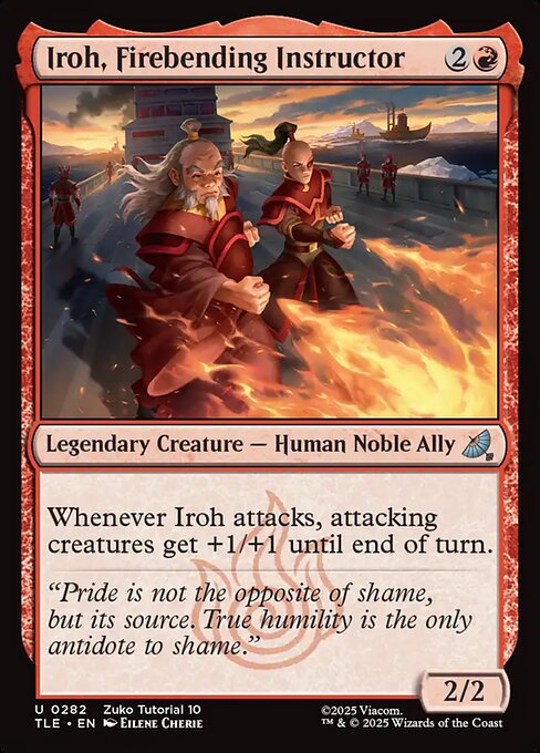 Magic the Gathering Card - Iroh, Firebending Instructor - MTG Circle