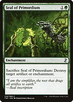 Magic the Gathering Card - Seal of Primordium - MTG Circle