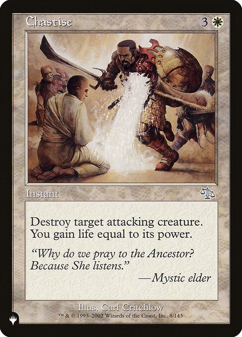 Magic the Gathering Card - Chastise - MTG Circle