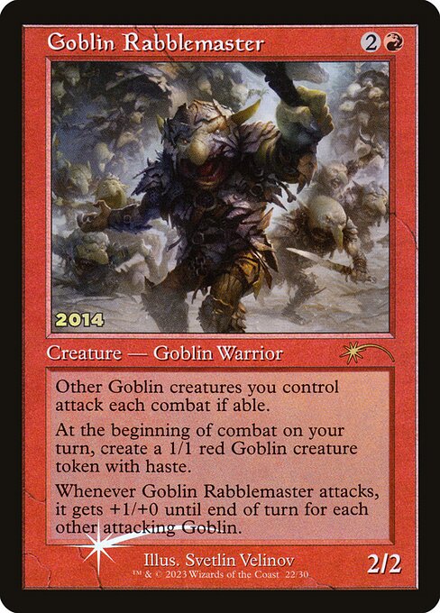 Magic the Gathering Card - Goblin Rabblemaster - MTG Circle