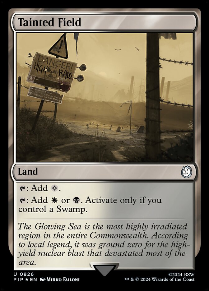 Magic the Gathering Card - Tainted Field - MTG Circle
