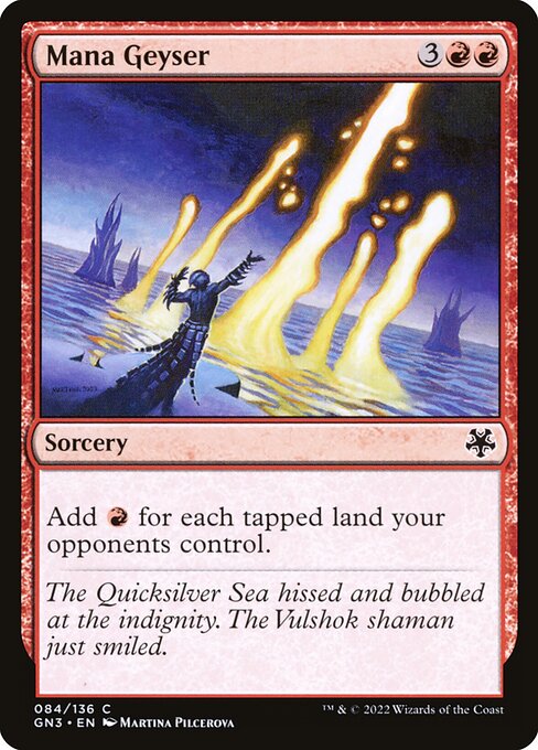 Magic the Gathering Card - Mana Geyser - MTG Circle