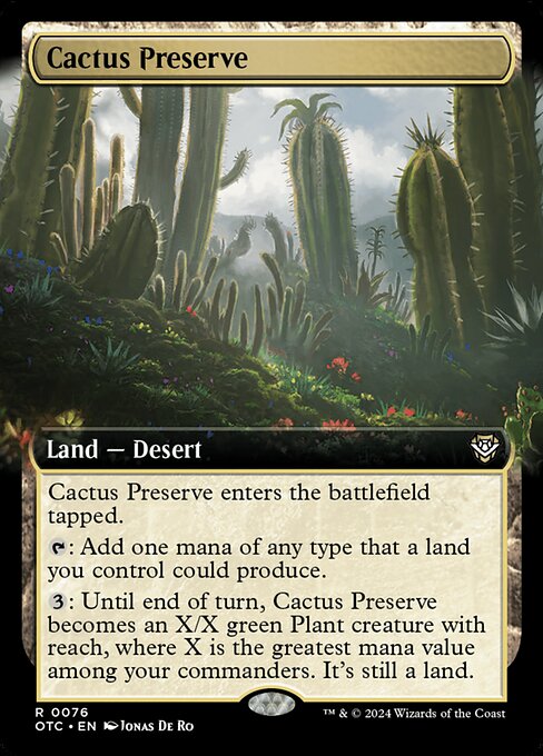 Magic the Gathering Card - Cactus Preserve - MTG Circle