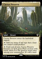 Magic the Gathering Card - Cactus Preserve - MTG Circle