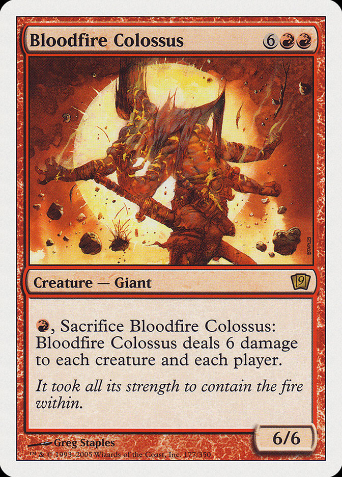 Magic the Gathering Card - Bloodfire Colossus - MTG Circle