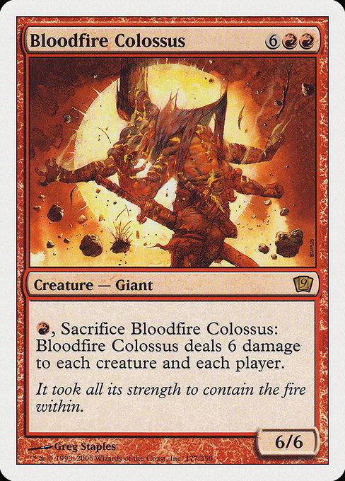 Magic the Gathering Card - Bloodfire Colossus - MTG Circle