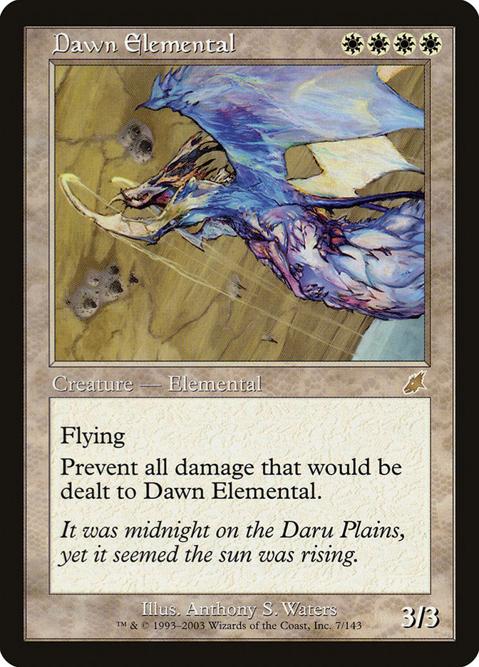 Magic the Gathering Card - Dawn Elemental - MTG Circle