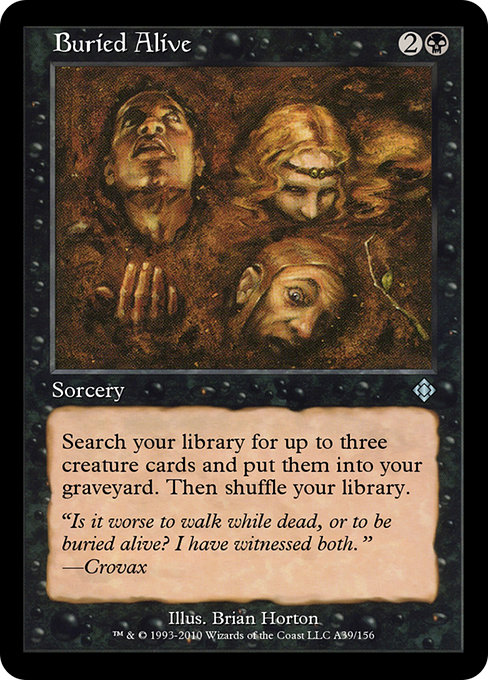 Magic the Gathering Card - Buried Alive - MTG Circle