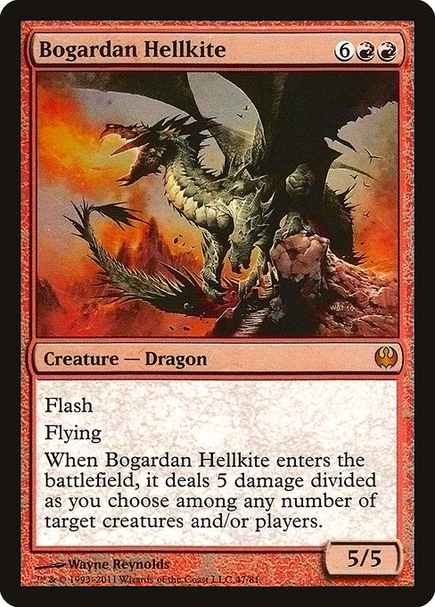 Magic the Gathering Card - Bogardan Hellkite - MTG Circle