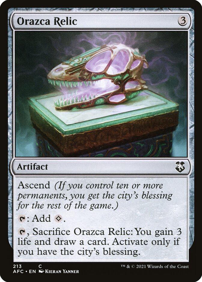 Magic the Gathering Card - Orazca Relic - MTG Circle