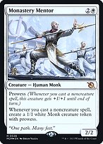 Magic the Gathering Card - Monastery Mentor - MTG Circle