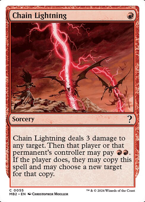 Magic the Gathering Card - Chain Lightning - MTG Circle