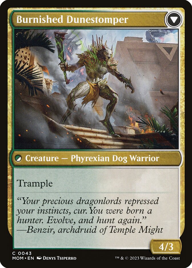 Magic the Gathering Card - Burnished Dunestomper - MTG Circle