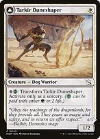 Magic the Gathering Card - Tarkir Duneshaper // Burnished Dunestomper - MTG Circle