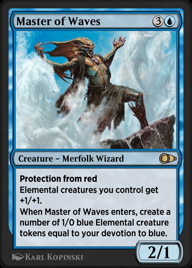 Magic the Gathering Card - Master of Waves - MTG Circle