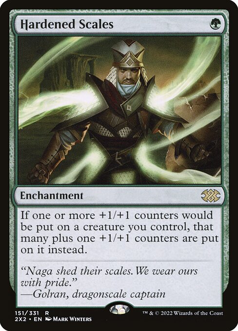 Magic the Gathering Card - Hardened Scales - MTG Circle