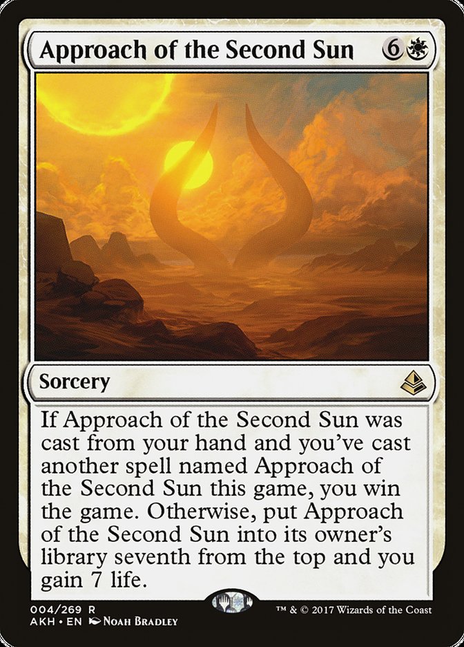 Magic the Gathering Card - Approach of the Second Sun - MTG Circle