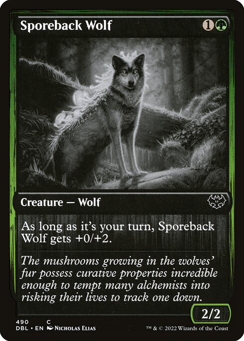 Magic the Gathering Card - Sporeback Wolf - MTG Circle