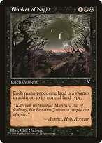 Magic the Gathering Card - Blanket of Night - MTG Circle