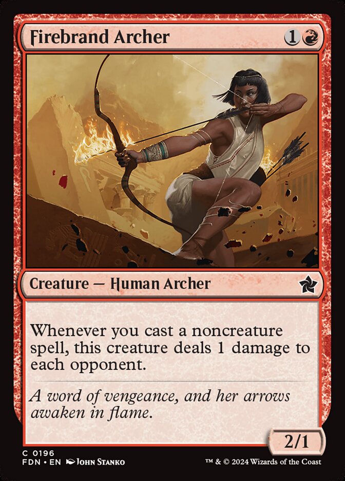Magic the Gathering Card - Firebrand Archer - MTG Circle