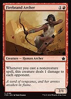 Magic the Gathering Card - Firebrand Archer - MTG Circle