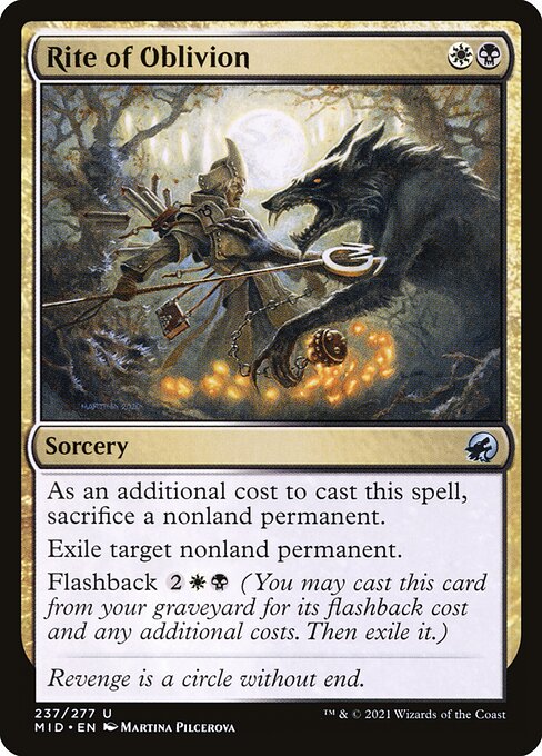 Magic the Gathering Card - Rite of Oblivion - MTG Circle