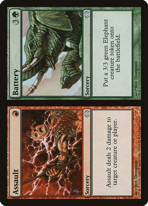Magic the Gathering Card - Assault // Battery - MTG Circle