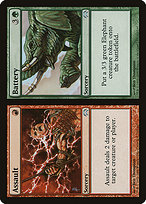 Magic the Gathering Card - Assault // Battery - MTG Circle