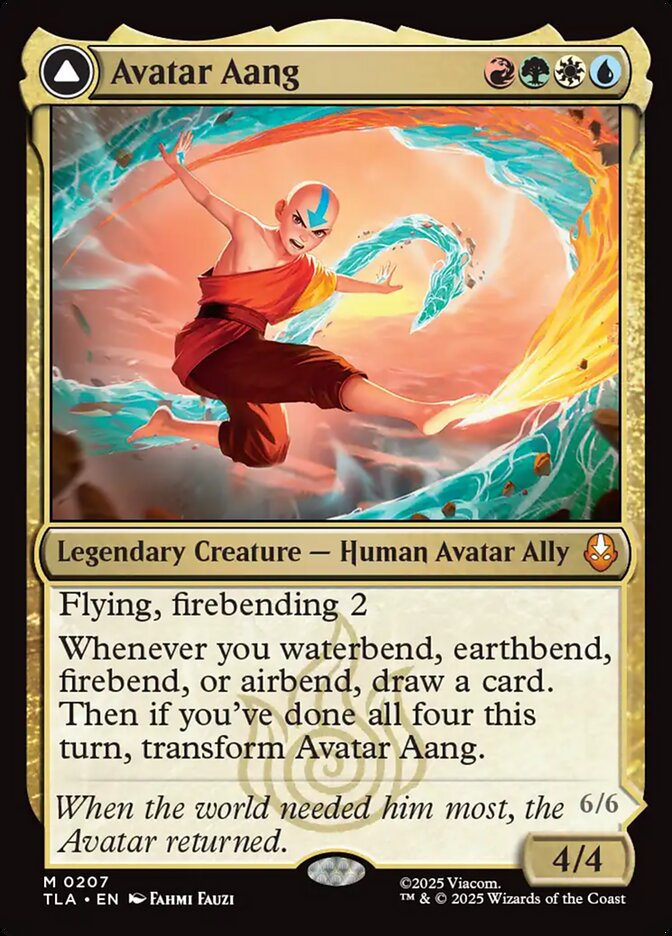 Magic the Gathering Card - Avatar Aang - MTG Circle