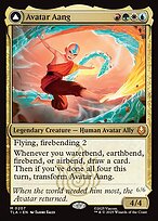 Magic the Gathering Card - Avatar Aang // Aang, Master of Elements - MTG Circle