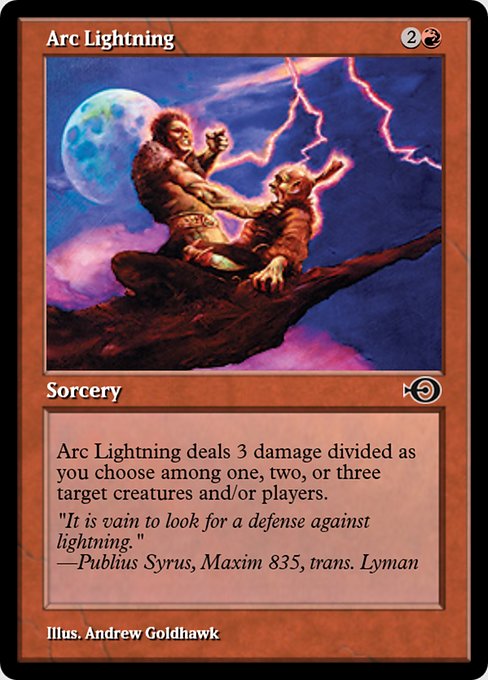 Magic the Gathering Card - Arc Lightning - MTG Circle